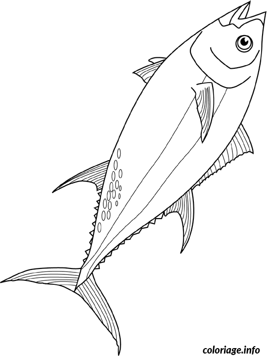Coloriage Thon - Non classé à imprimer
