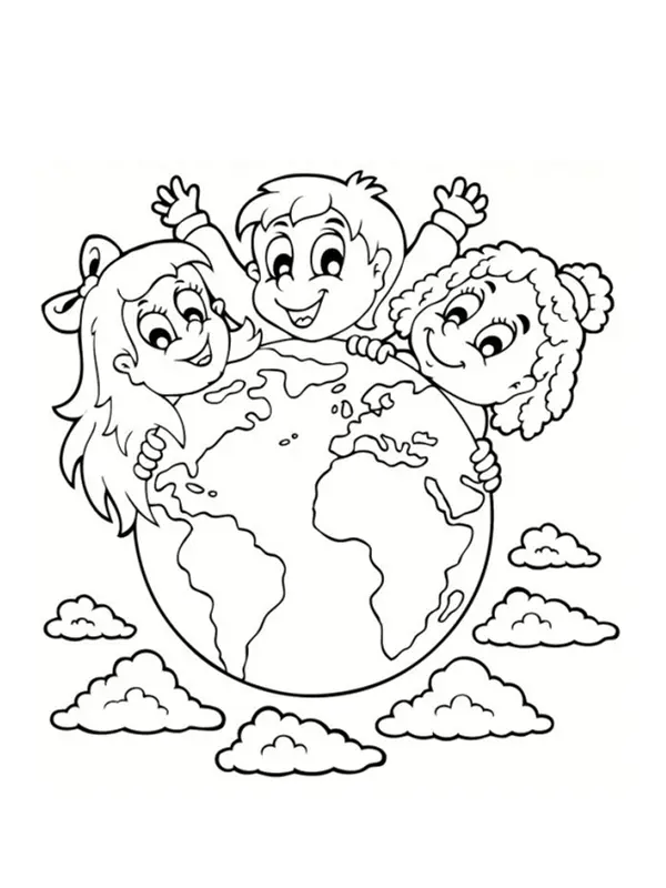 Coloriage 22 Avril Jour De La Terre - Jour de la Terre à imprimer