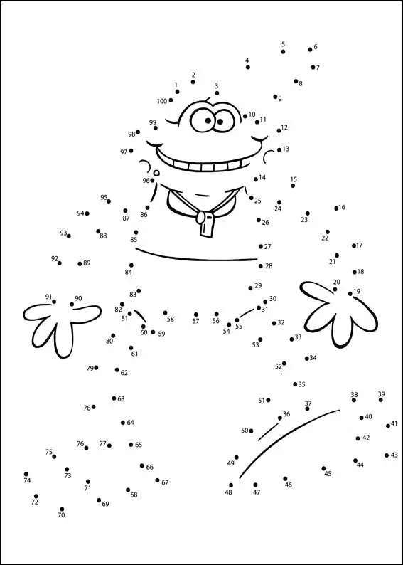 Coloriage Jeu de points à relier numéro 82 - Points a relier à imprimer