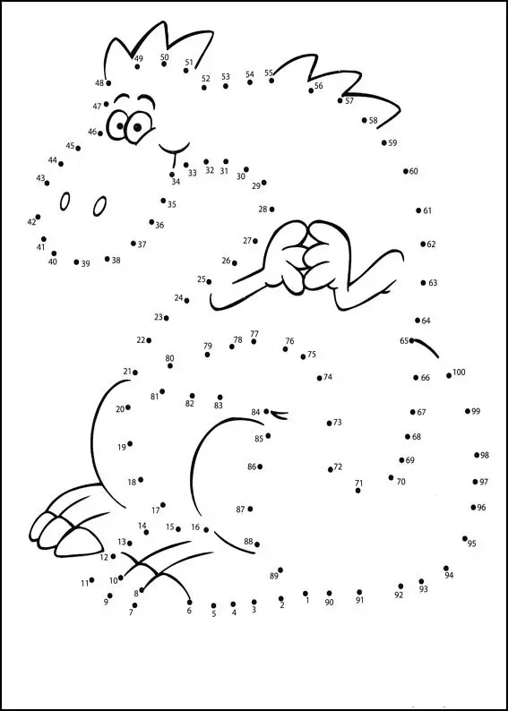 Connect the Dots #83 coloring page to print