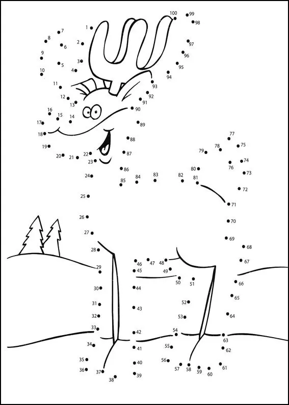 Connect the Dots #23 coloring page to print