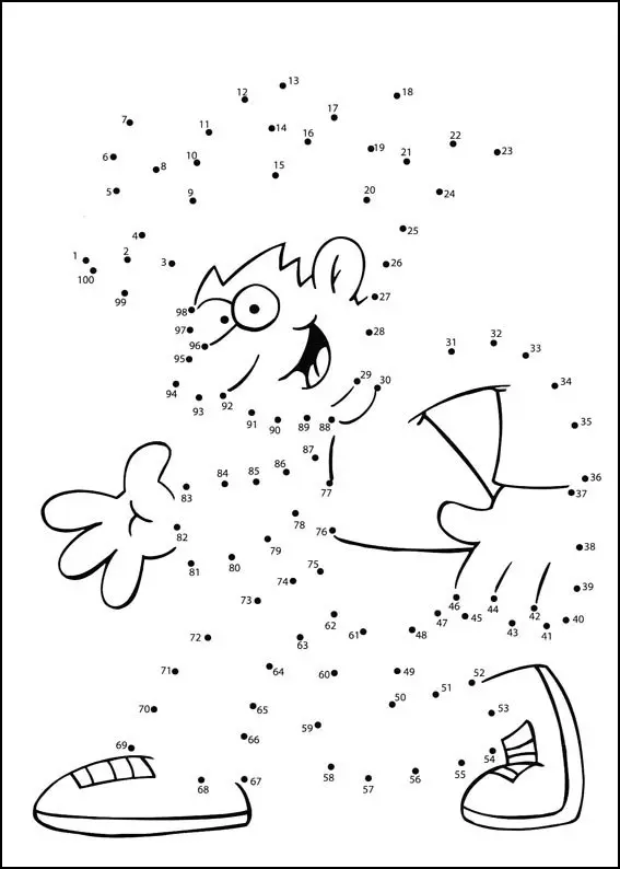 Connect the Dots – Level 78 coloring page to print