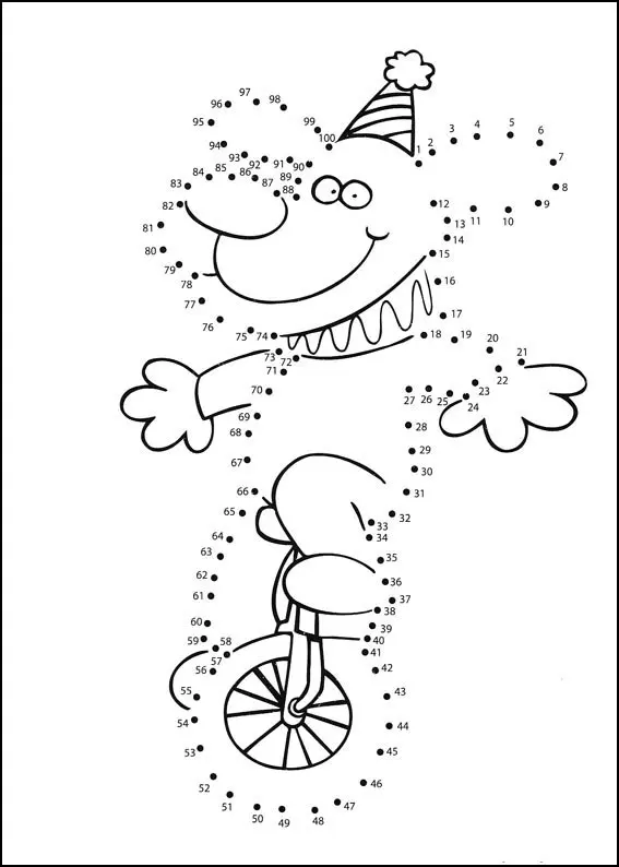 Connect the Dots Activity for Young Children coloring page to print