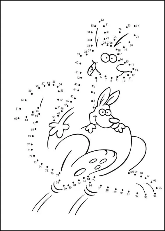 Coloriage Points a relier