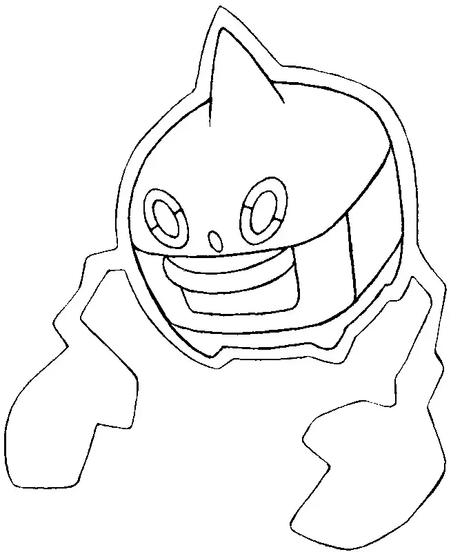 Coloriage 479 motisma chaleur pokemon forme alternative - Pokémon forme alternative à imprimer
