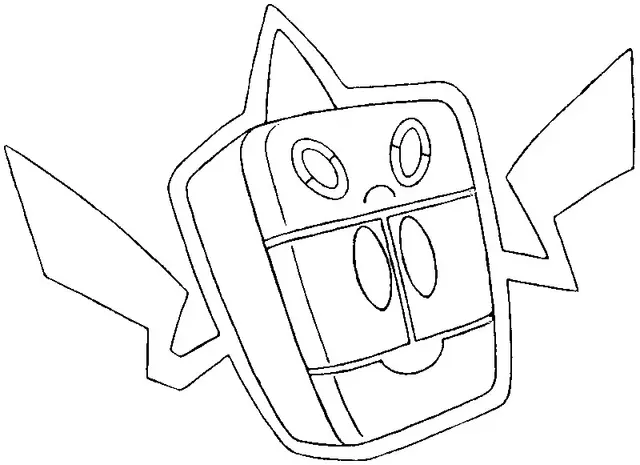 Coloriage 479 motisma froid pokemon forme alternative - Pokémon forme alternative à imprimer