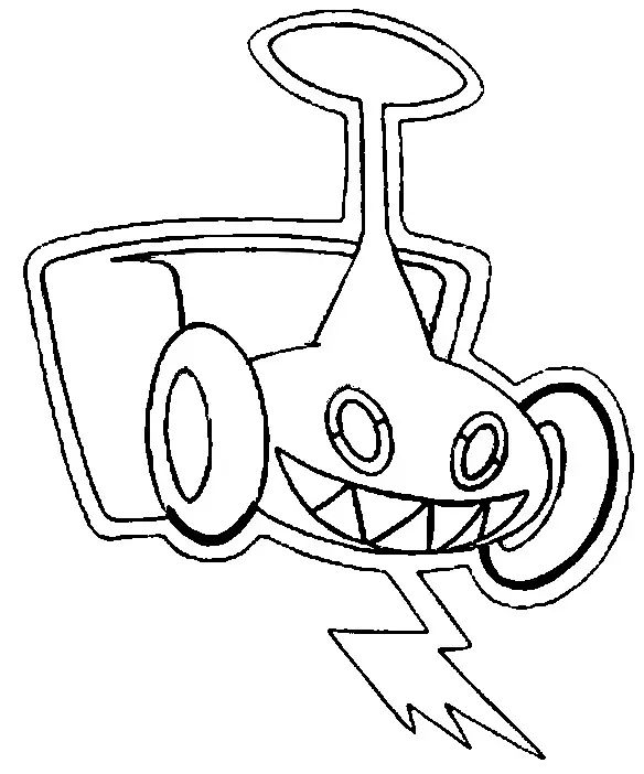 Disegno di Motisma forma alternativa Pokémon da stampare