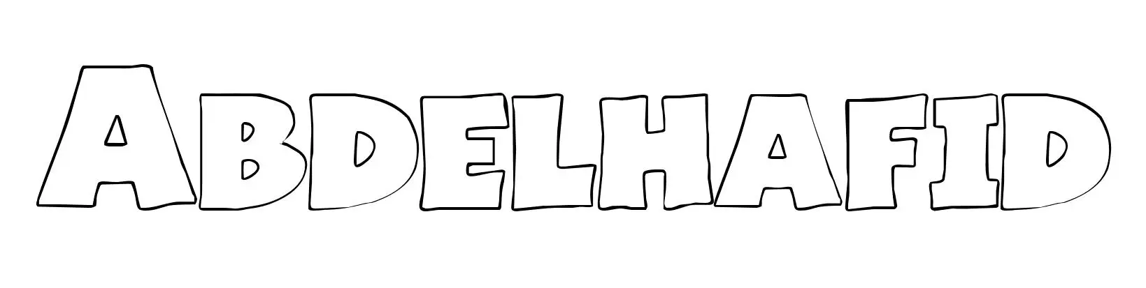 Abdelhafid coloring page to print