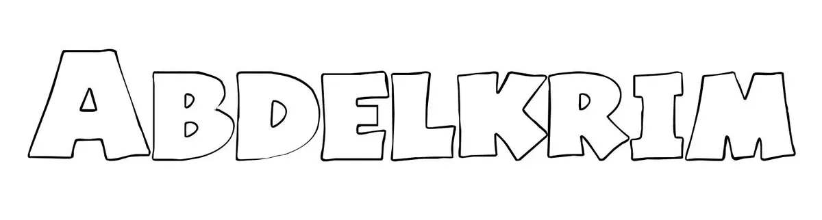 Abdelkrim coloring page to print