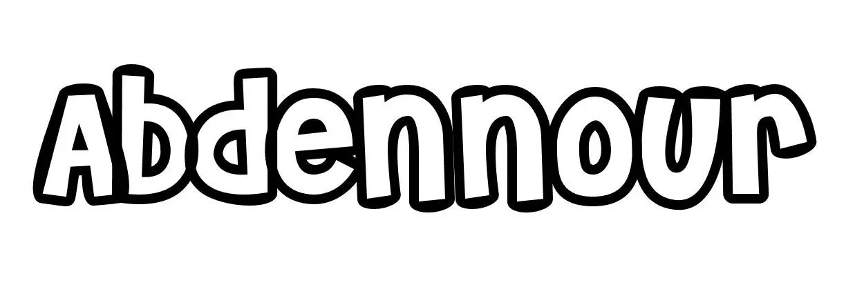 Abdennour coloring page to print
