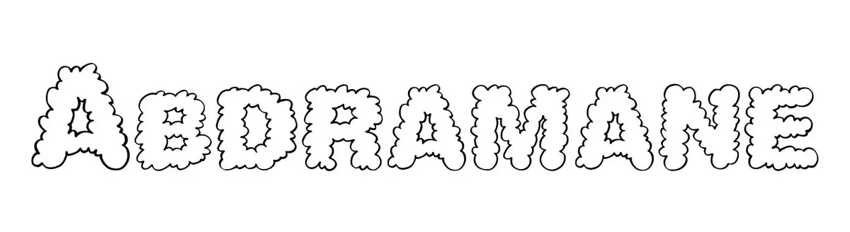 Disegno di Abdramane – Disegno del Nome da Colorare da stampare