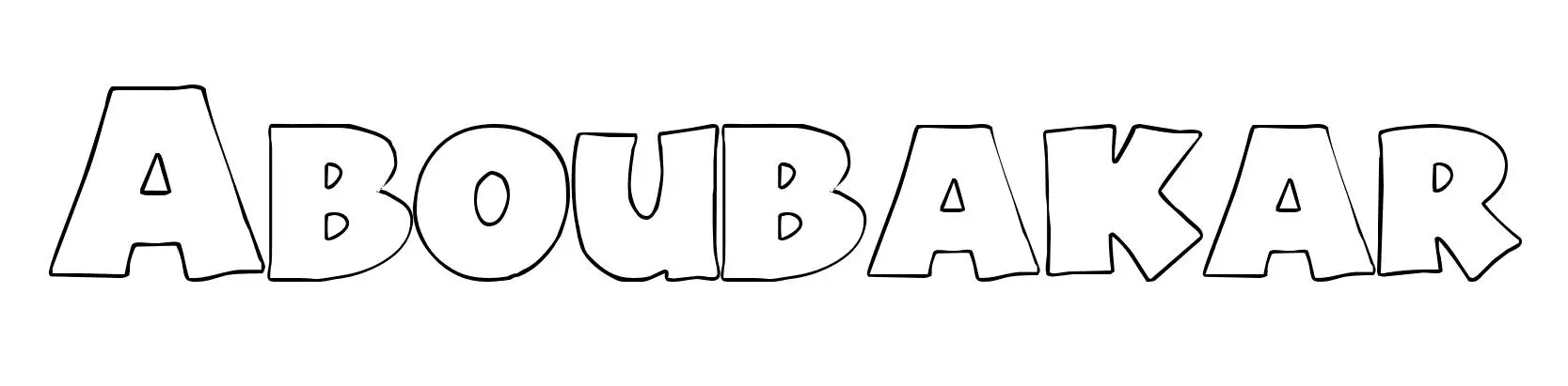 Aboubakar coloring page to print