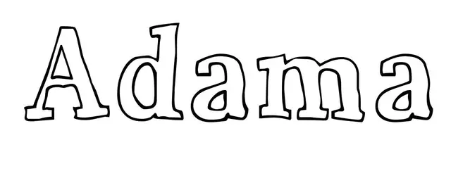 Coloriage Adama - Prénom à imprimer