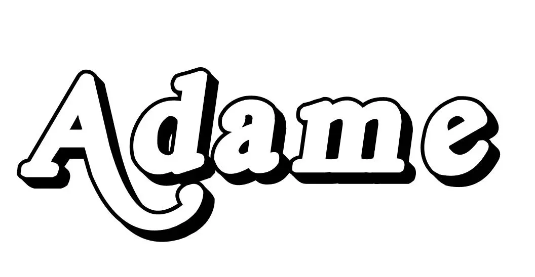 Coloriage Adame - Prénom à imprimer