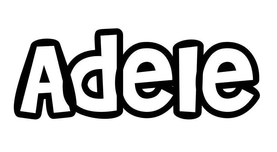 Coloriage Adèle - Prénom à imprimer
