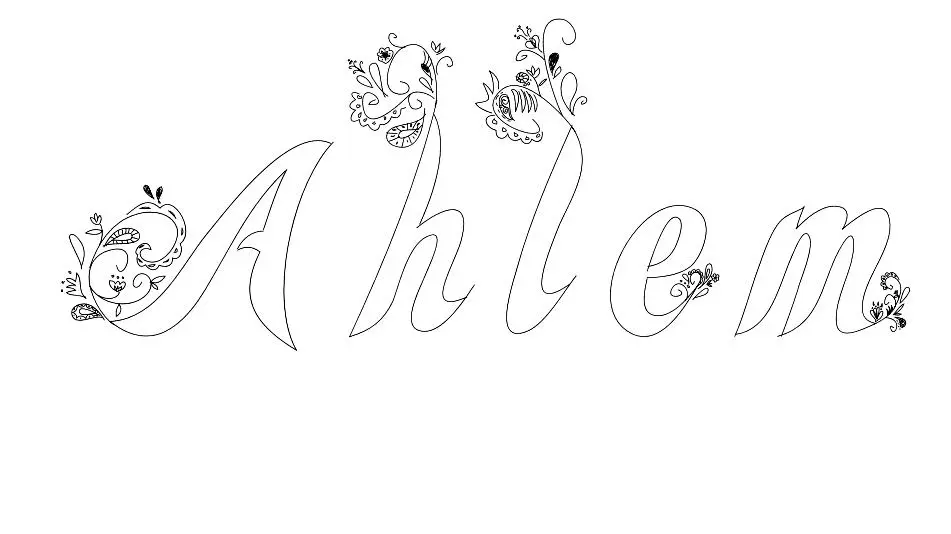 Ahlem coloring page to print