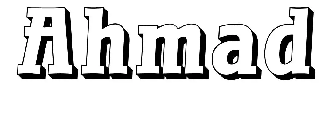 Ahmad coloring page to print