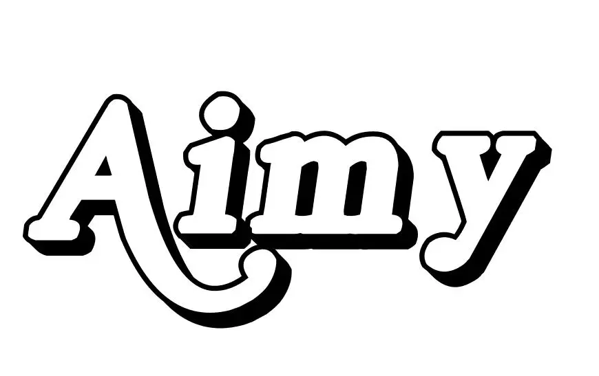Coloriage Aimy - Prénom à imprimer