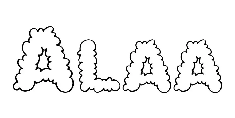 Alaa Name Coloring Page coloring page to print