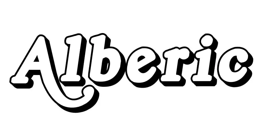 Coloriage Alberic - Prénom à imprimer