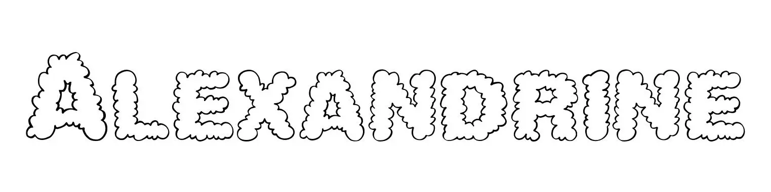 Alexandrine coloring page to print