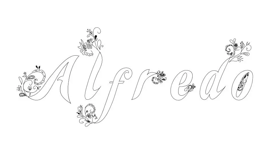 Alfredo coloring page to print