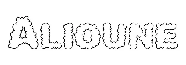 Coloriage Alioune - Prénom à imprimer