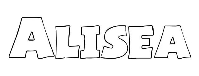 Coloriage Alisea - Prénom à imprimer
