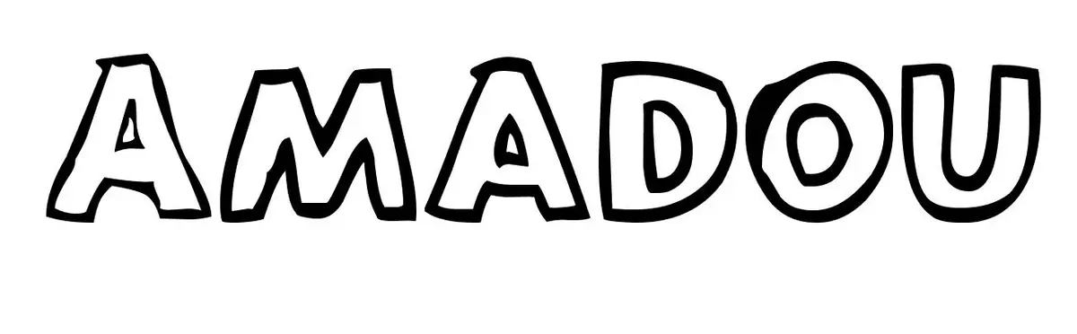 Coloriage Amadou - Prénom à imprimer