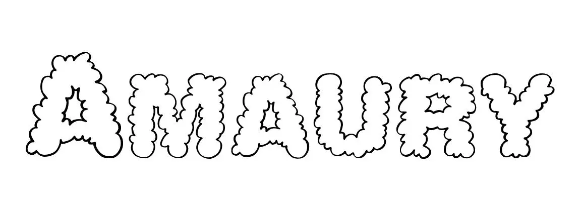 Coloriage Amaury - Prénom à imprimer