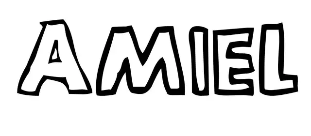 Coloriage Amiel - Prénom à imprimer