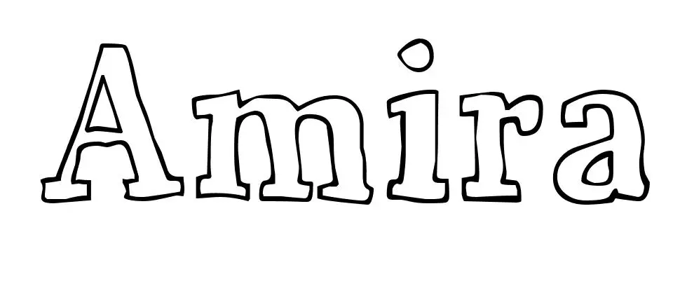 Amira coloring page to print