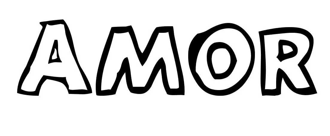 Coloriage Amor - Prénom à imprimer