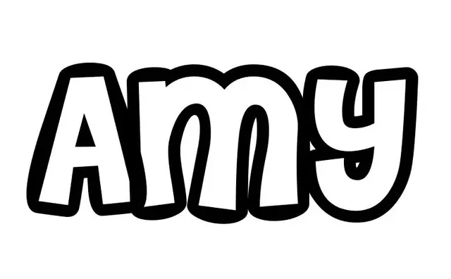 Coloriage Amy - Prénom à imprimer