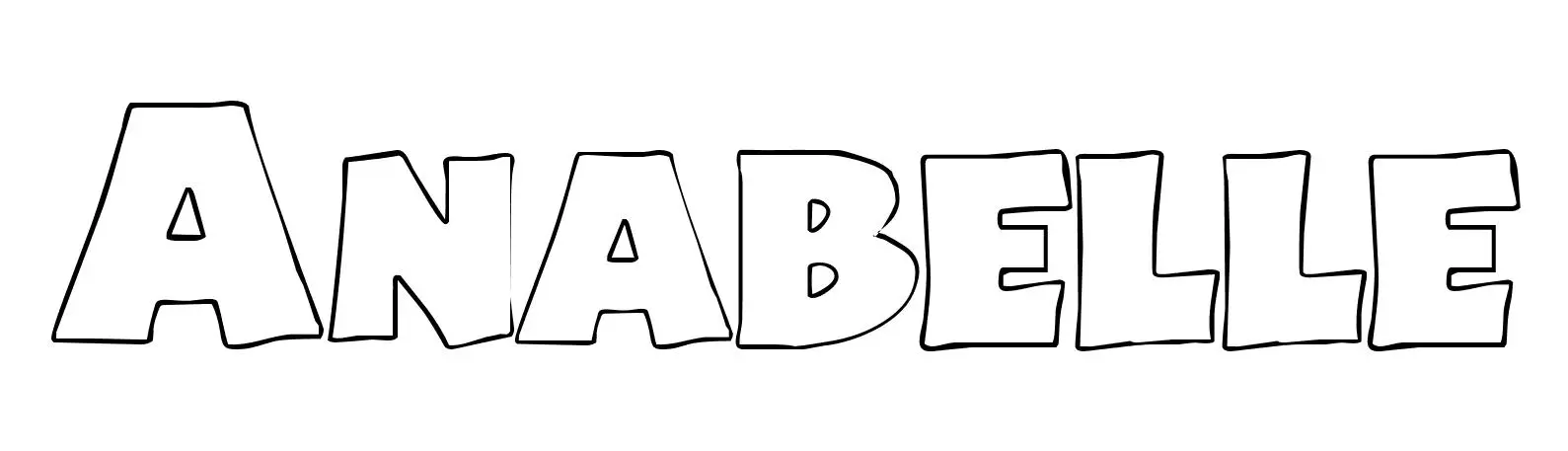 Anabelle coloring page to print
