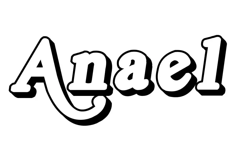 Coloriage Anael - Prénom à imprimer