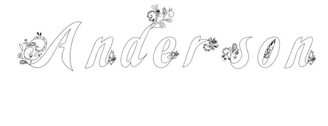 Coloriage Anderson - Prénom à imprimer