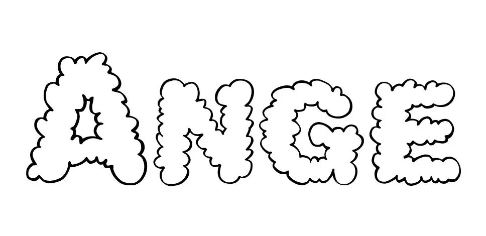 Coloriage Ange - Prénom à imprimer