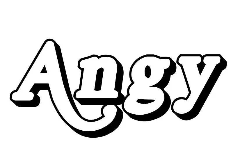 Coloriage Angy - Prénom à imprimer