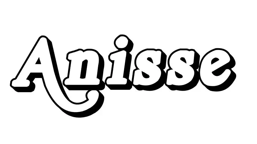 Coloriage Anisse - Prénom à imprimer
