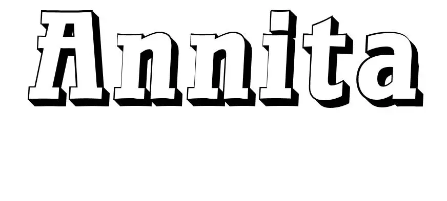 Coloriage Annita - Prénom à imprimer