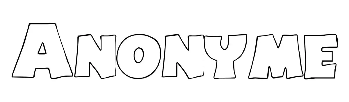 Coloriage Anonyme - Prénom à imprimer