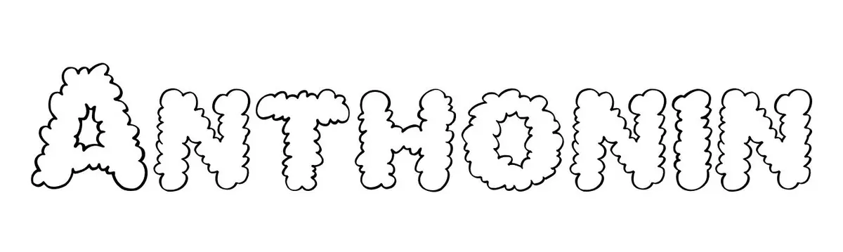 Coloriage Anthonin - Prénom à imprimer