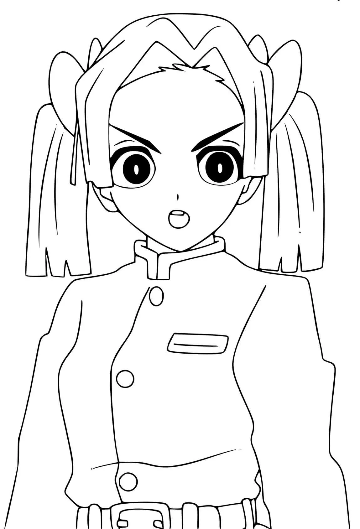 Coloriage Aoi Kanzaki Kimetsu No Yaib - Demon slayer à imprimer