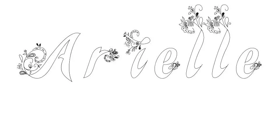 Disegno di Arielle da stampare