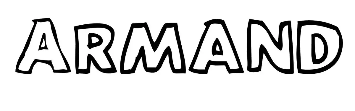 Coloriage Armand - Prénom à imprimer