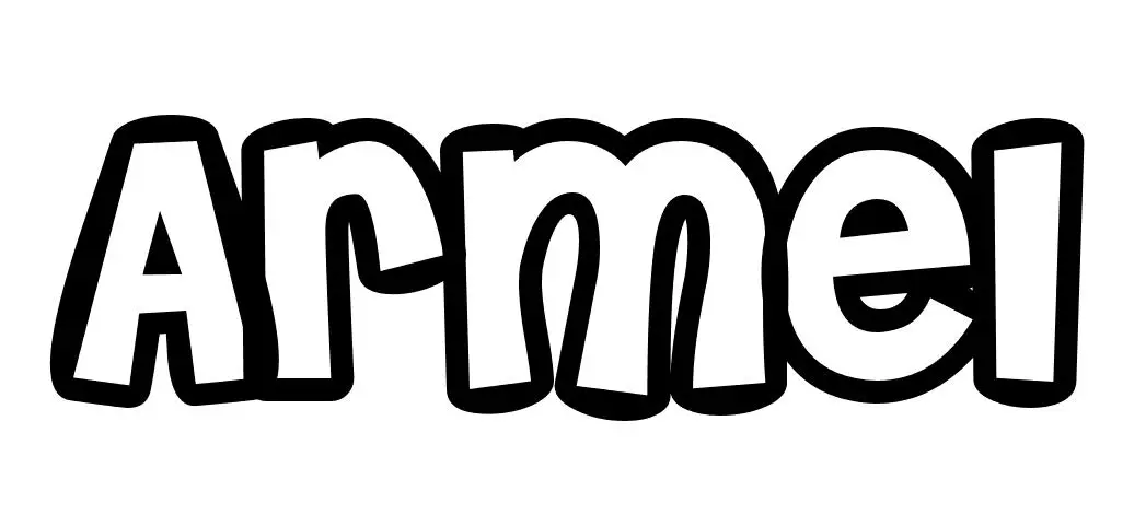 Coloriage Armel - Prénom à imprimer