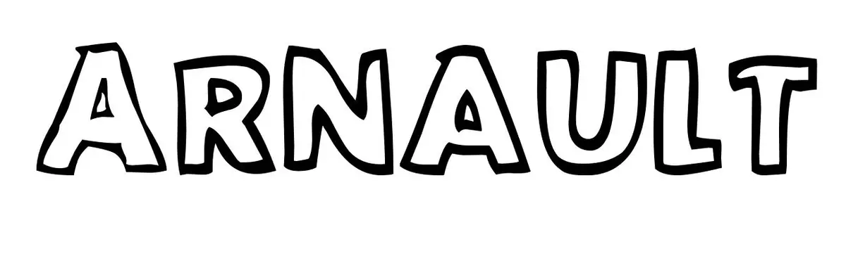 Coloriage Arnault - Prénom à imprimer