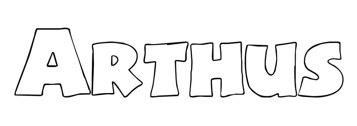 Coloriage Arthus - Prénom à imprimer