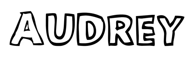 Coloriage Audrey - Prénom à imprimer